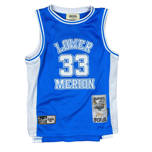 Kobe Bryant Lower Merion #33 Jersey Kids M 1996 State Champion Mamba Legend - Picture 1 of 12
